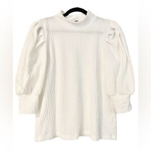 White Bishop Short Sleeve Top